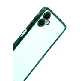 Newface Samsung Galaxy A07 4G Razer Lensli Silikon - Yeşil