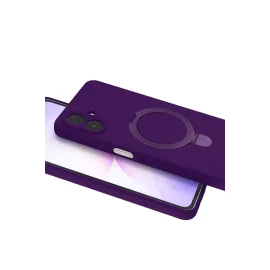 Newface Samsung Galaxy A07 4G Regal Magsafe Standlı Kapak - Derin Mor