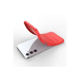 Newface Samsung Galaxy A14 4G Kılıf Optimum Silikon - Kırmızı