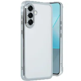 Newface Samsung Galaxy A17 5G Razer Lensli Silikon - Gümüş