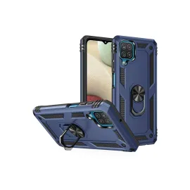 Newface Samsung Galaxy A22 Kılıf Sofya Yüzüklü Silikon Kapak - Lacivert