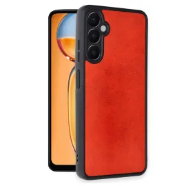 Newface Samsung Galaxy A26 Kılıf Aras Deri Kapak - Kırmızı