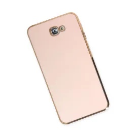 Newface Samsung Galaxy J7 Prime Kılıf Volet Silikon - Pembe