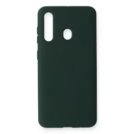 Newface Samsung Galaxy M40 Kılıf Nano Içi Kadife Silikon - Koyu Yeşil