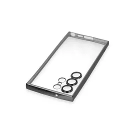 Newface Samsung Galaxy S23 Ultra Kılıf Razer Lensli Silikon - Siyah