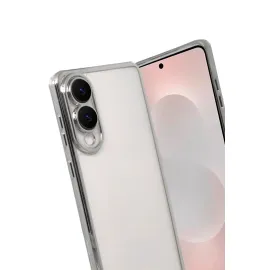 Newface Samsung Galaxy S25 Edge Razer Lensli Silikon - Gümüş