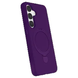 Newface Samsung Galaxy S25 Regal Magsafe Standlı Kapak - Derin Mor