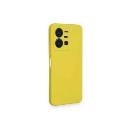 Newface Vivo Y35 Kılıf Nano Içi Kadife Silikon - Sarı