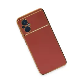 Newface Xiaomi Poco M5 Kılıf Volet Silikon - Kırmızı