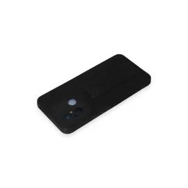 Newface Xiaomi Redmi 12C Kılıf Mega Standlı Silikon - Siyah