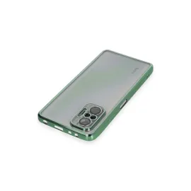 Newface Xiaomi Redmi Note 10 Pro Kılıf Razer Lensli Silikon - Yeşil