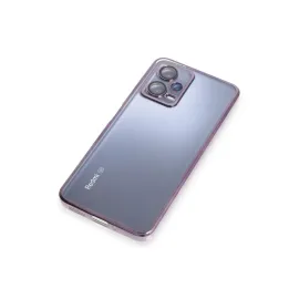 Newface Xiaomi Redmi Note 12 5G Kılıf Razer Lensli Silikon - Mor