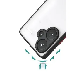 Newface Xiaomi Redmi Note 13 Pro Plus Kılıf Montreal Silikon Kapak - Siyah