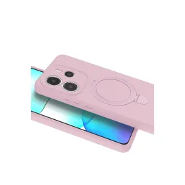 Newface Xiaomi Redmi Note 14 4G Regal Magsafe Standlı Kapak - Açık Pembe