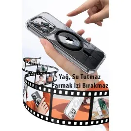 Joko Iphone 14 Pro Kılıf Crystal Magsafe Kapak - Siyah