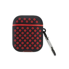 Newface Airpods 2 (2.nesil) Spor Delikli Kılıf - Siyah-Kırmızı