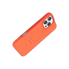 Newface Apple Iphone 16 Pro Regal Magsafe Standlı Kapak - Turuncu