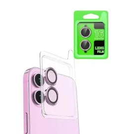 Newface Iphone 16 Plus Raze Metal Kamera Lens - Pembe