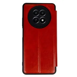 Newface Realme 12 5G Kılıf Flip Cover - Kırmızı