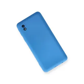 Newface Samsung Galaxy A01 Core Kılıf Nano Içi Kadife Silikon - Mavi