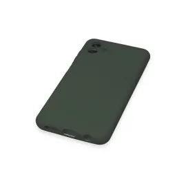 Newface Samsung Galaxy A04 Kılıf Nano Içi Kadife Silikon - Koyu Yeşil