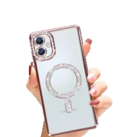 Newface Samsung Galaxy A06 Joke Simli Magneticsafe Kılıf - Pembe