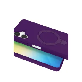 Newface Samsung Galaxy A06 Regal Magsafe Standlı Kapak - Derin Mor