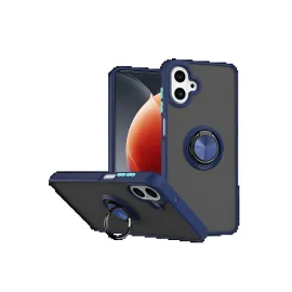 Newface Samsung Galaxy A07 4G Montreal Yüzüklü Silikon Kapak - Lacivert