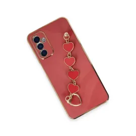 Newface Samsung Galaxy A14 4G Kılıf Esila Silikon - Kırmızı