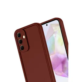 Newface Samsung Galaxy A17 5G Viera Silikon - Bordo