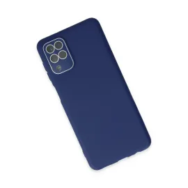 Newface Samsung Galaxy A22 Kılıf Lansman Glass Kapak - Sky Blue