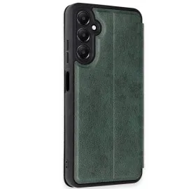 Newface Samsung Galaxy A36 Kılıf Flip Cover - Koyu Yeşil