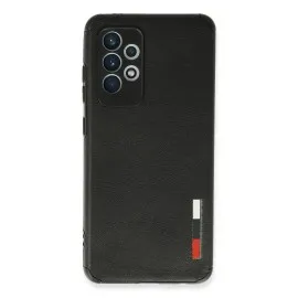 Newface Samsung Galaxy A72 Kılıf Loop Deri Silikon - Siyah