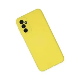 Newface Samsung Galaxy M23 Kılıf Nano Içi Kadife Silikon - Sarı