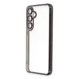 Newface Samsung Galaxy S24 Fe Kılıf Razer Lensli Silikon - Siyah