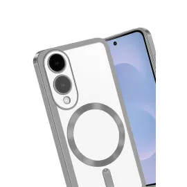 Newface Samsung Galaxy S25 Edge Kross Magneticsafe Kapak - Gümüş