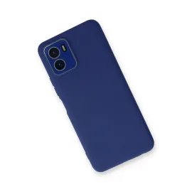 Newface Vivo Y15S Kılıf Lansman Glass Kapak - Sky Blue