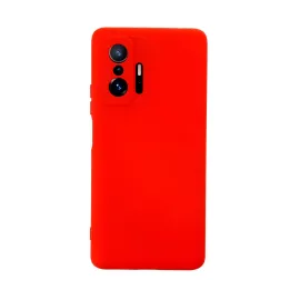 Newface Xiaomi Mi 11T Pro Kılıf Nano Içi Kadife Silikon - Kırmızı