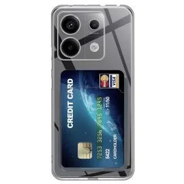 Newface Xiaomi Poco X6 Kılıf Kart Şeffaf Silikon - Şeffaf