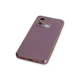 Newface Xiaomi Redmi 12C Kılıf Volet Silikon - Mor