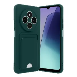 Newface Xiaomi Redmi 14C Kelvin Kartvizitli Silikon - Koyu Yeşil