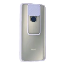 Newface Xiaomi Redmi Note 9 Kılıf Palm Buzlu Kamera Sürgülü Silikon - Lila