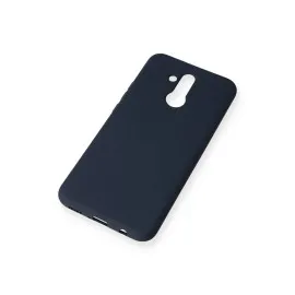 Newface Huawei Mate 20 Lite Kılıf Nano içi Kadife Silikon - Lacivert
