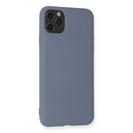 Newface Iphone 11 Pro Max Kılıf Nano Içi Kadife Silikon - Gri