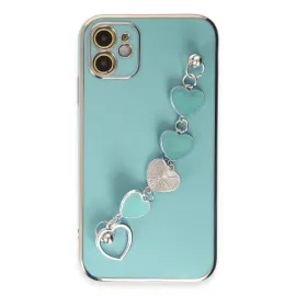 Newface Iphone 12 Kılıf Esila Silikon - Su Yeşili