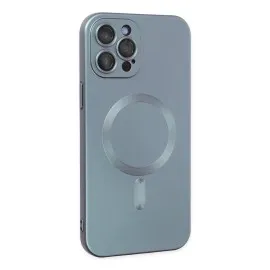 Newface Iphone 12 Pro Max Kılıf Moshi Lens Magneticsafe Silikon - Sierra Blue