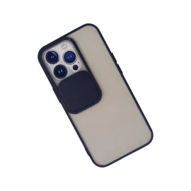 Newface Iphone 13 Pro Kılıf Palm Buzlu Kamera Sürgülü Silikon - Lacivert