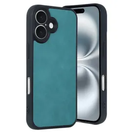 Newface Iphone 16 Kılıf Aras Deri Kapak - Açık Yeşil