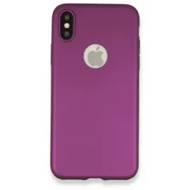 Newface Iphone X Kılıf First Silikon - Mürdüm