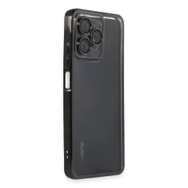 Newface Realme C53 Kılıf Razer Lensli Silikon - Siyah